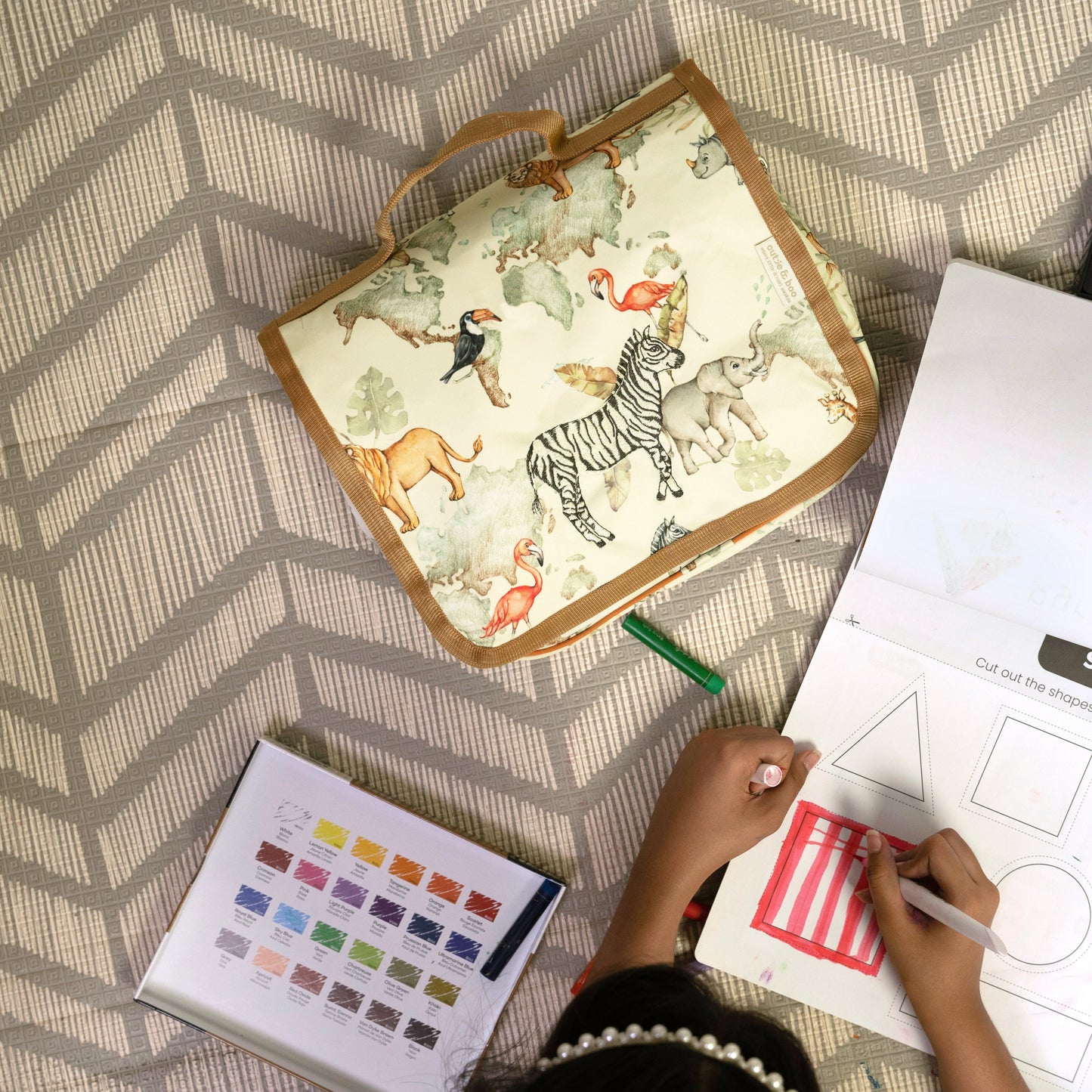 Baby It's A Wild World Little Artist Art Bag