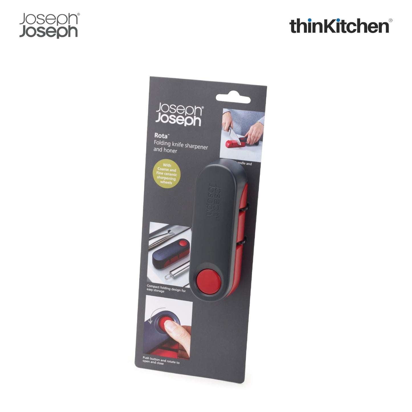 thinKitchen™ Joseph Joseph Rota Folding Knife Sharperner and Honer