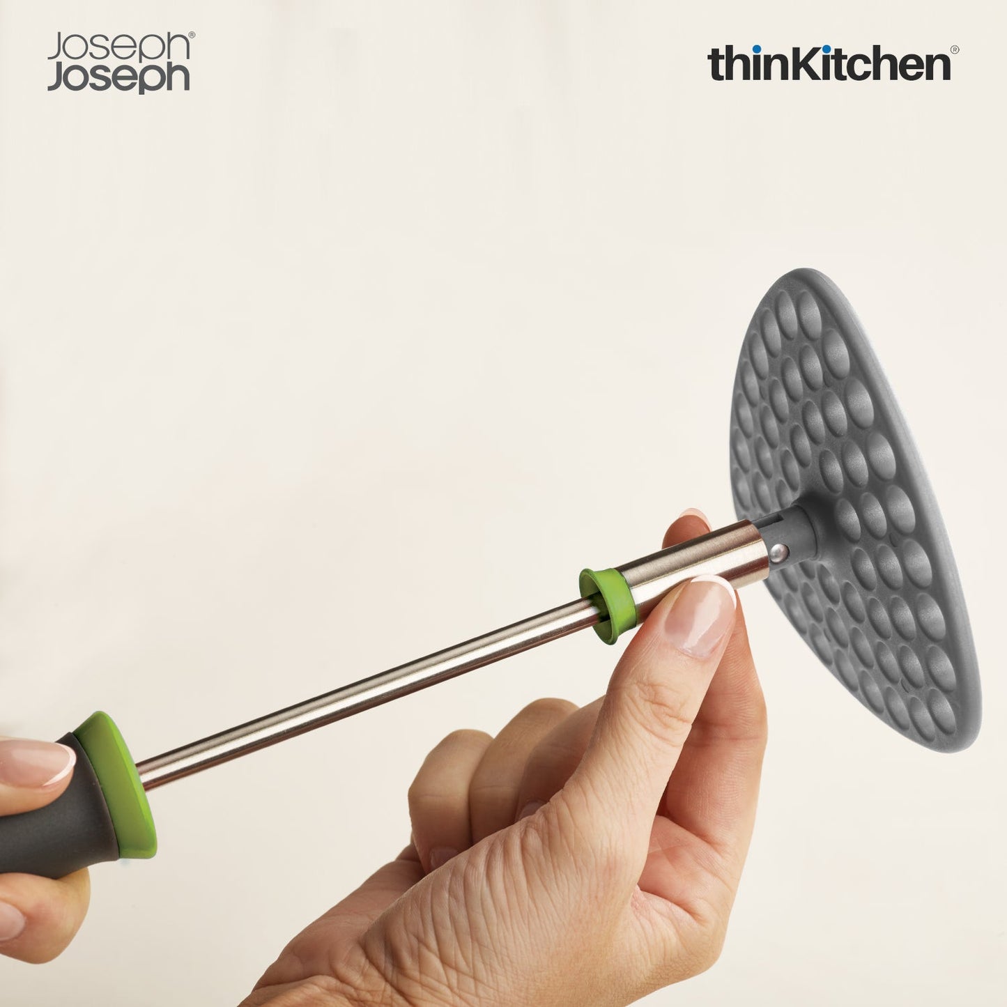 thinKitchen™ Joseph Joseph Delta Folding Masher - Grey