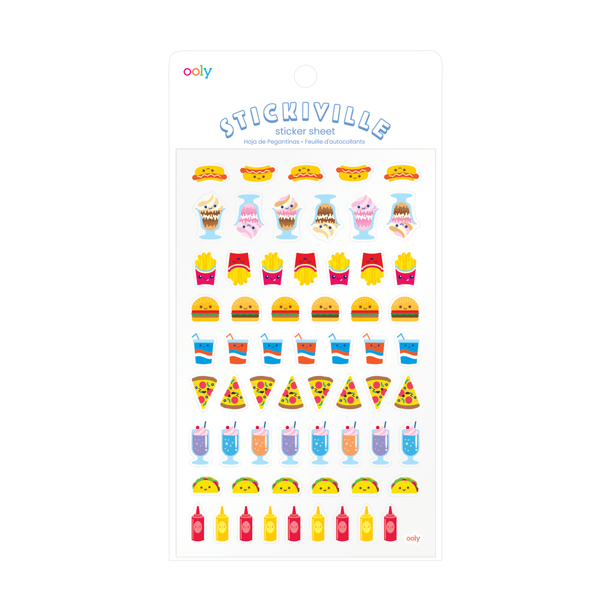 Stickiville Fast Food Stickers - Vinyl