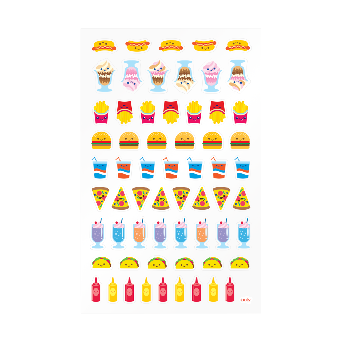 Stickiville Fast Food Stickers - Vinyl