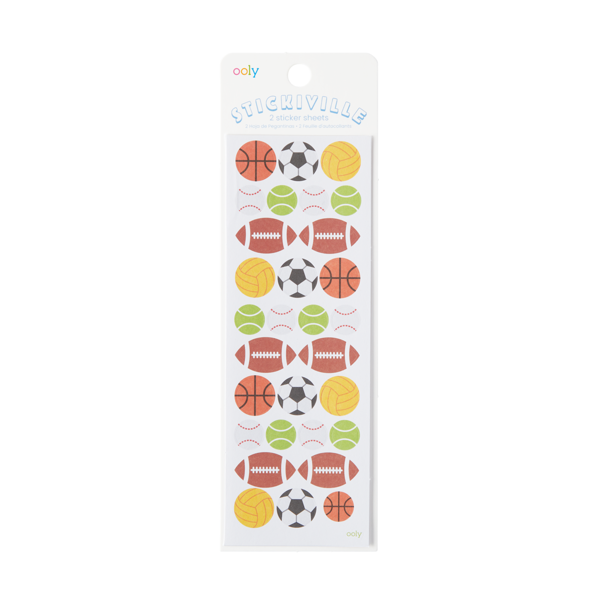Stickiville Stickers: Sport Balls - Skinny (2 Sheets)