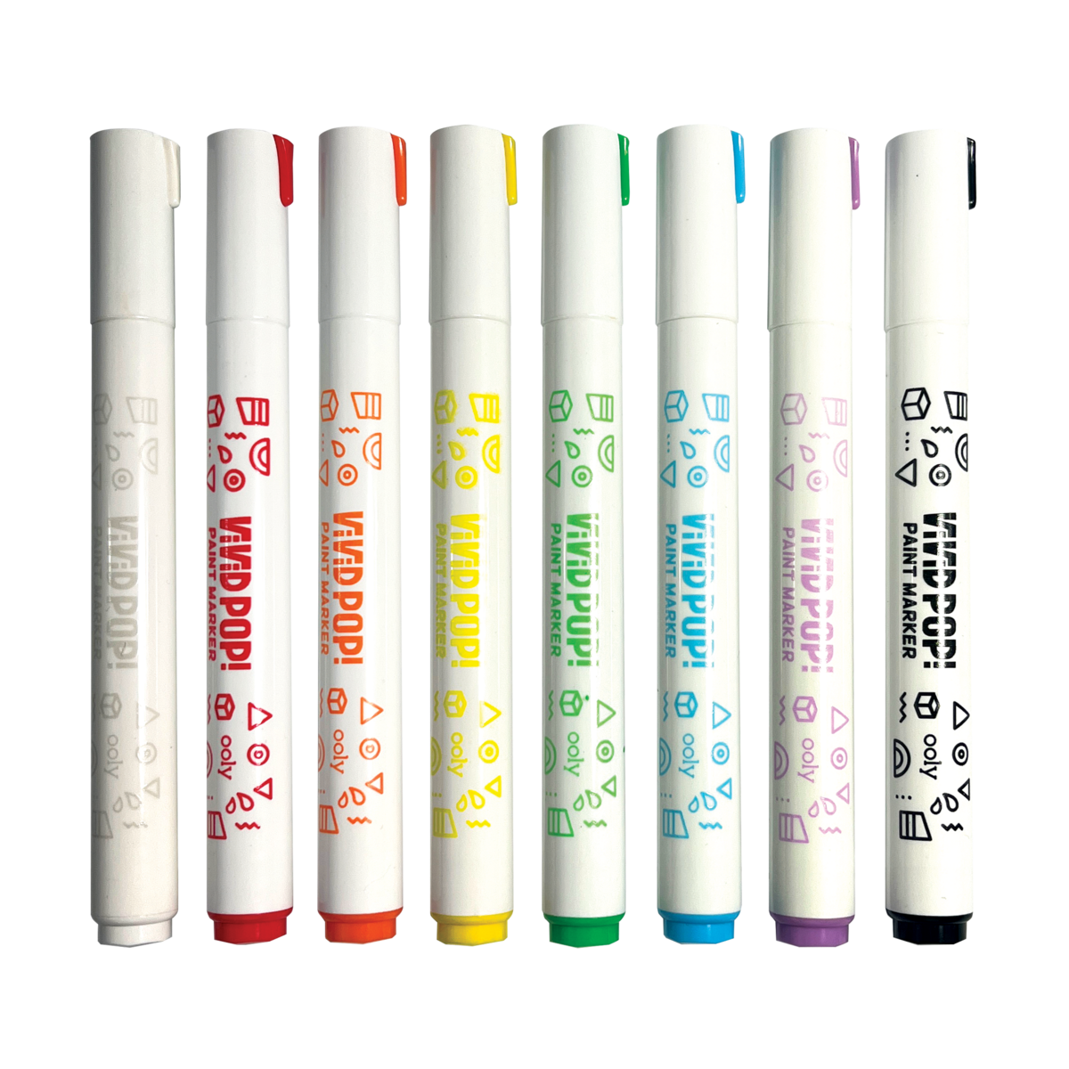 Vivid Pop! Water Based Paint Markers - Set of 8