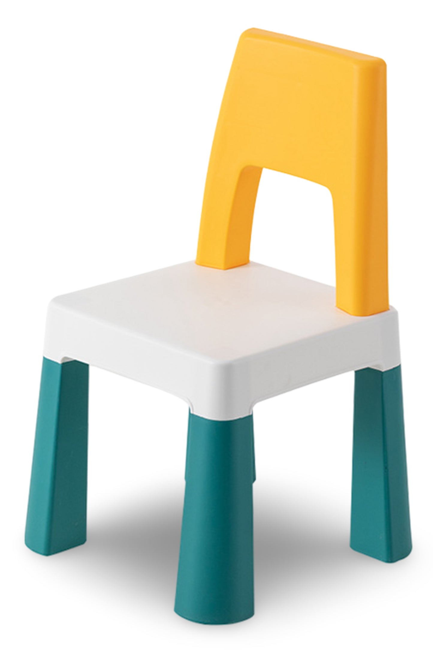 OPlus Learning Chair for Kids - Yellow, white and Blue