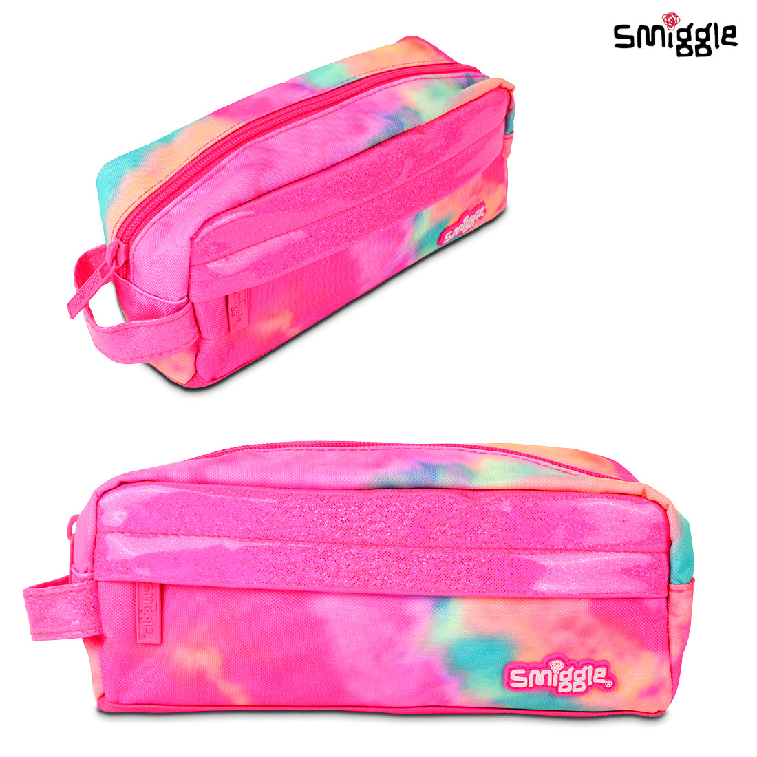 Smiggle Vivid Essential Pencil Case Pink, 3Y+