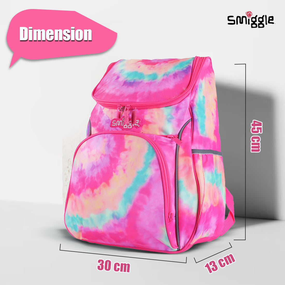 Smiggle Vivid Access Backpack Pink, 3Y+
