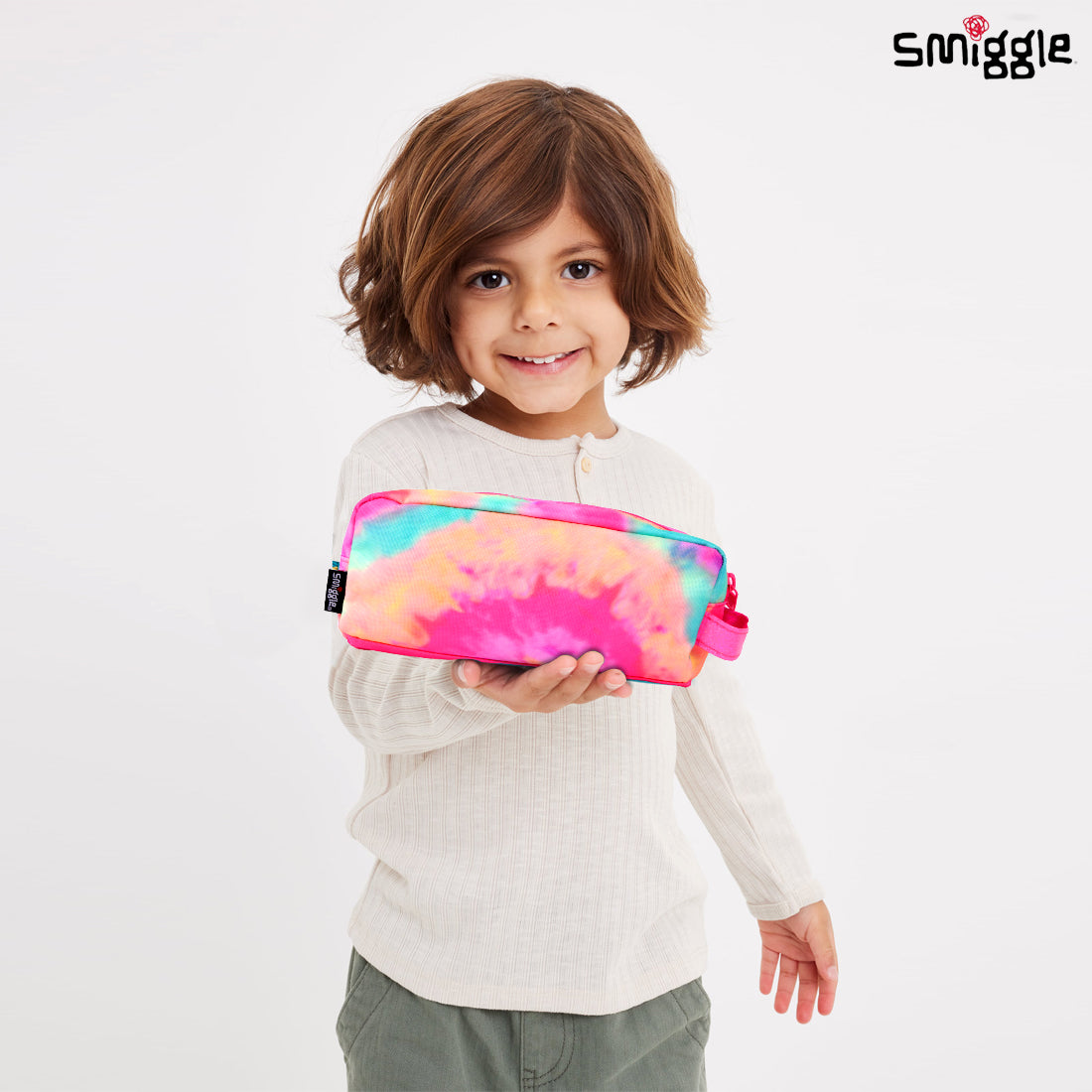 Smiggle Vivid Essential Pencil Case Pink, 3Y+