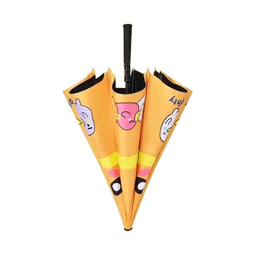 Little Surprise Box 3 Ducklings theme, Unique Spanish Patio Style Kids Umbrella, 3-6years,Orange