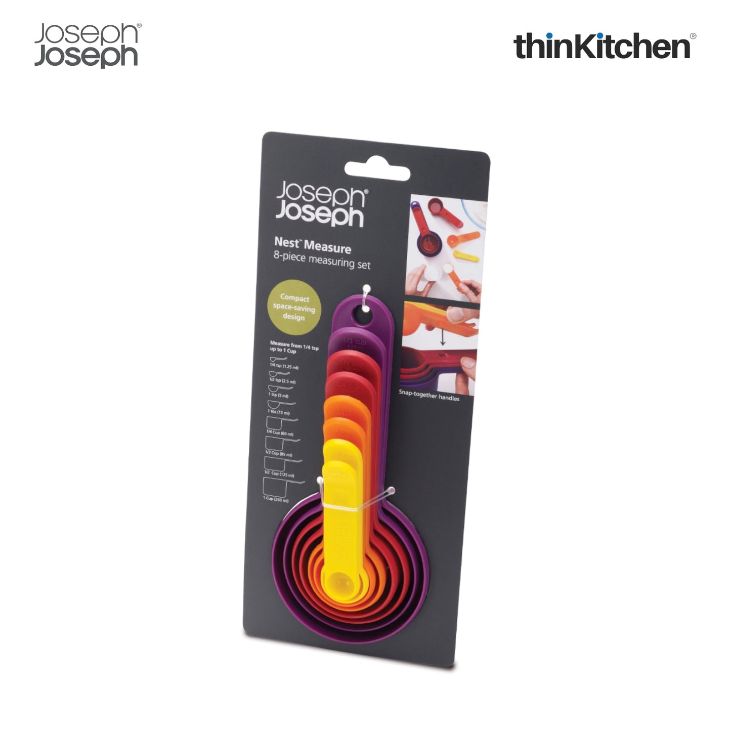 thinKitchen™ Joseph Joseph Nest Measures Measuring Cups - Multicolour