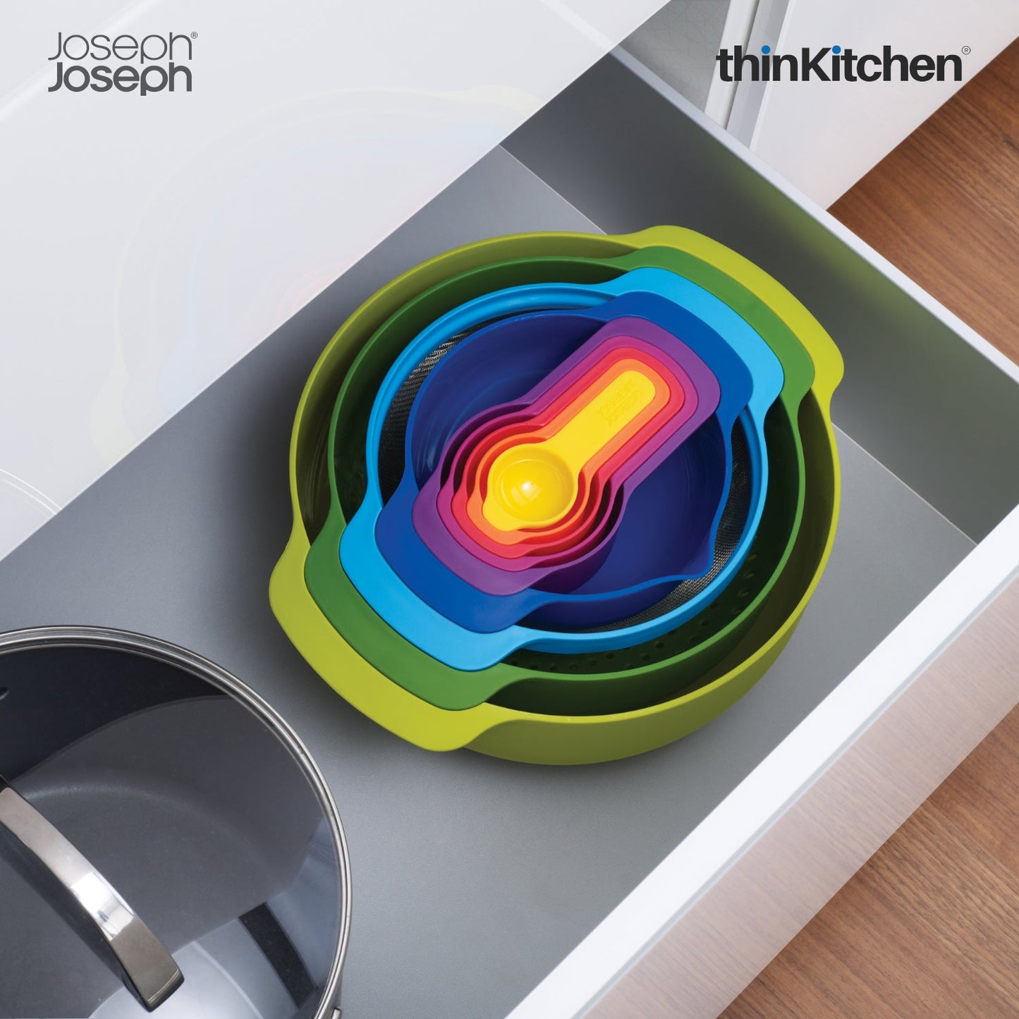 thinKitchen™ Joseph Joseph Nest 9 Plus Bowl Set - Multi Colour