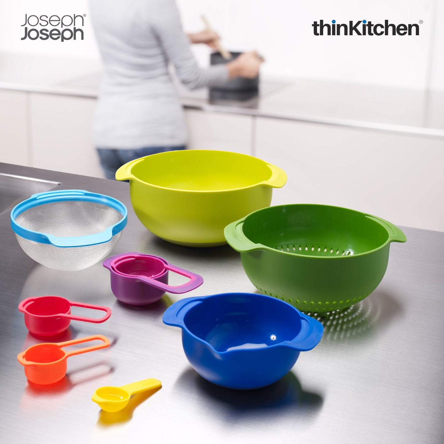 thinKitchen™ Joseph Joseph Nest 9 Plus Bowl Set - Multi Colour