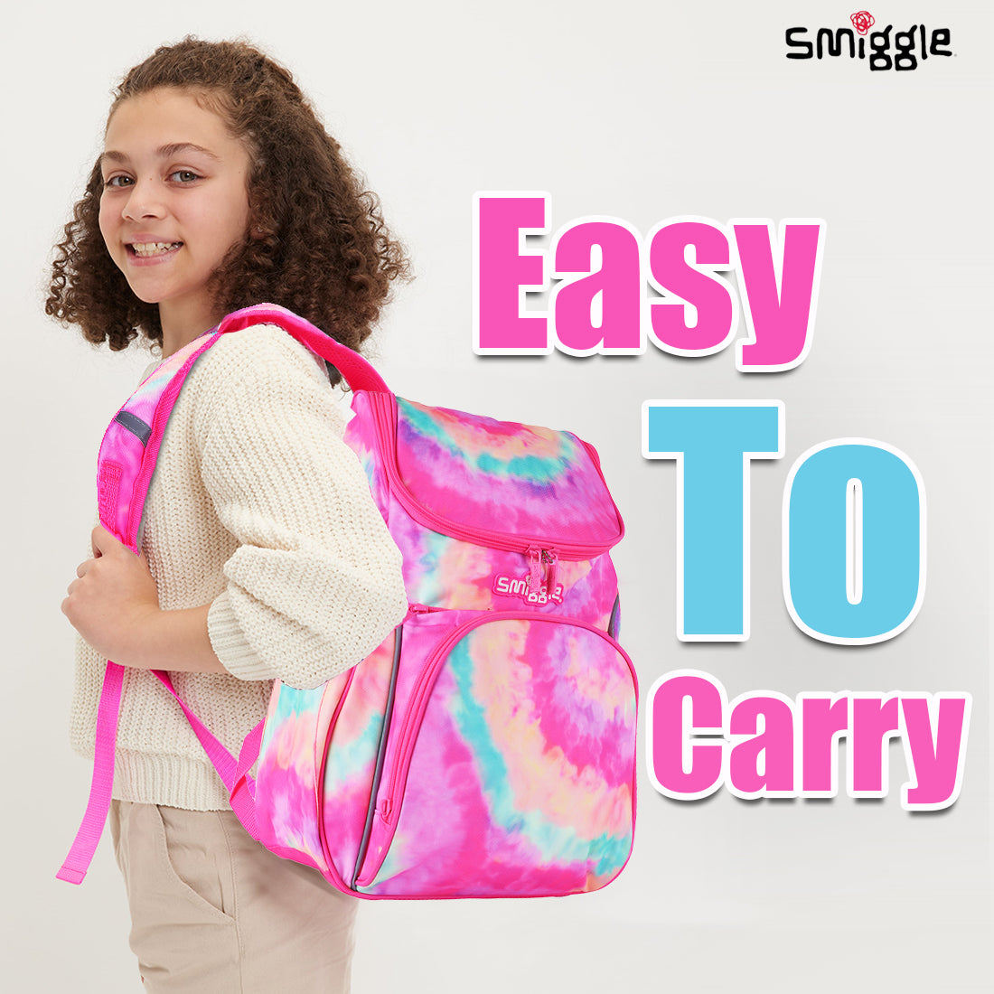 Smiggle Vivid Access Backpack Pink, 3Y+