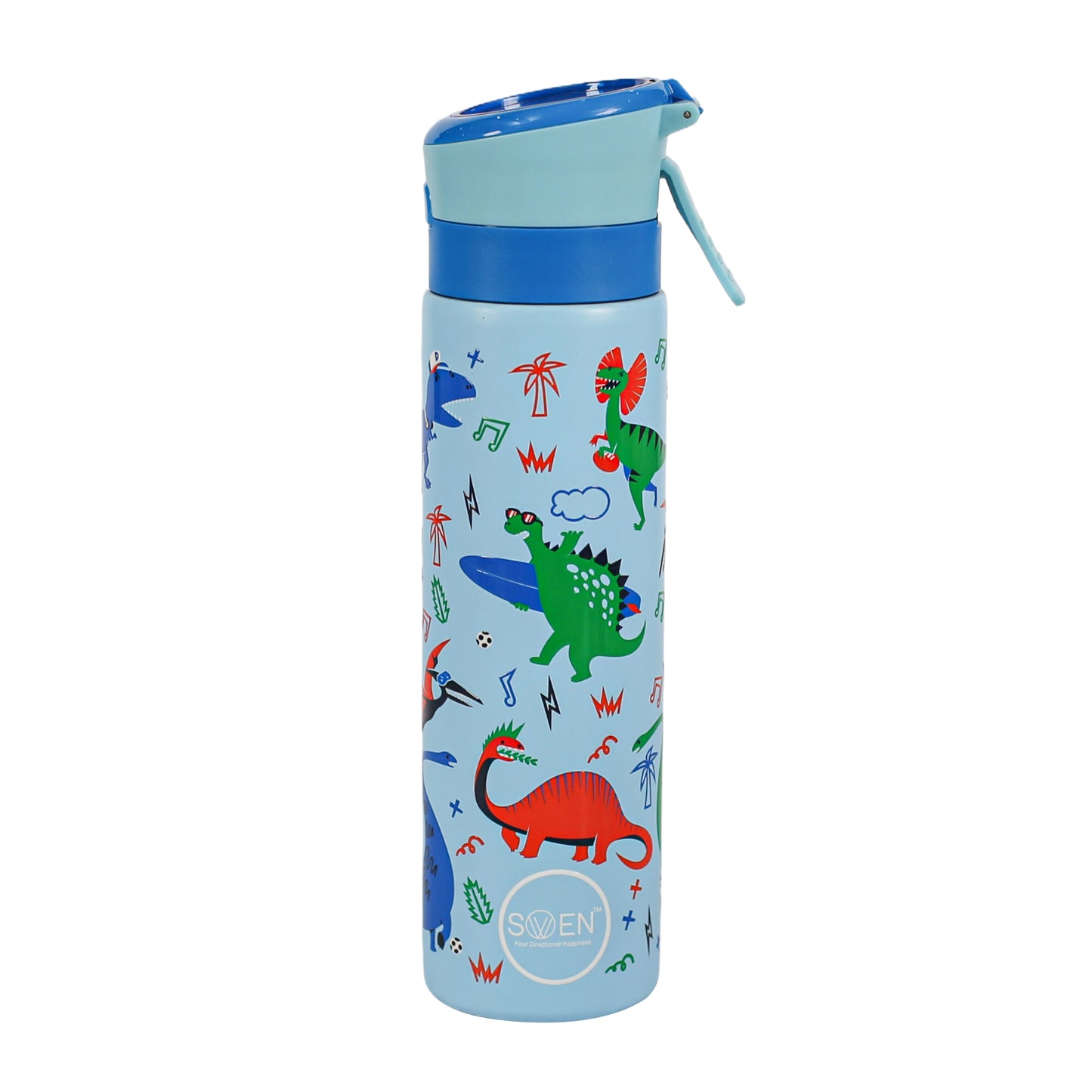 Insulated Stainless Steel Dinosaur Theme Mist Bottle, Blue Color | 540 ml