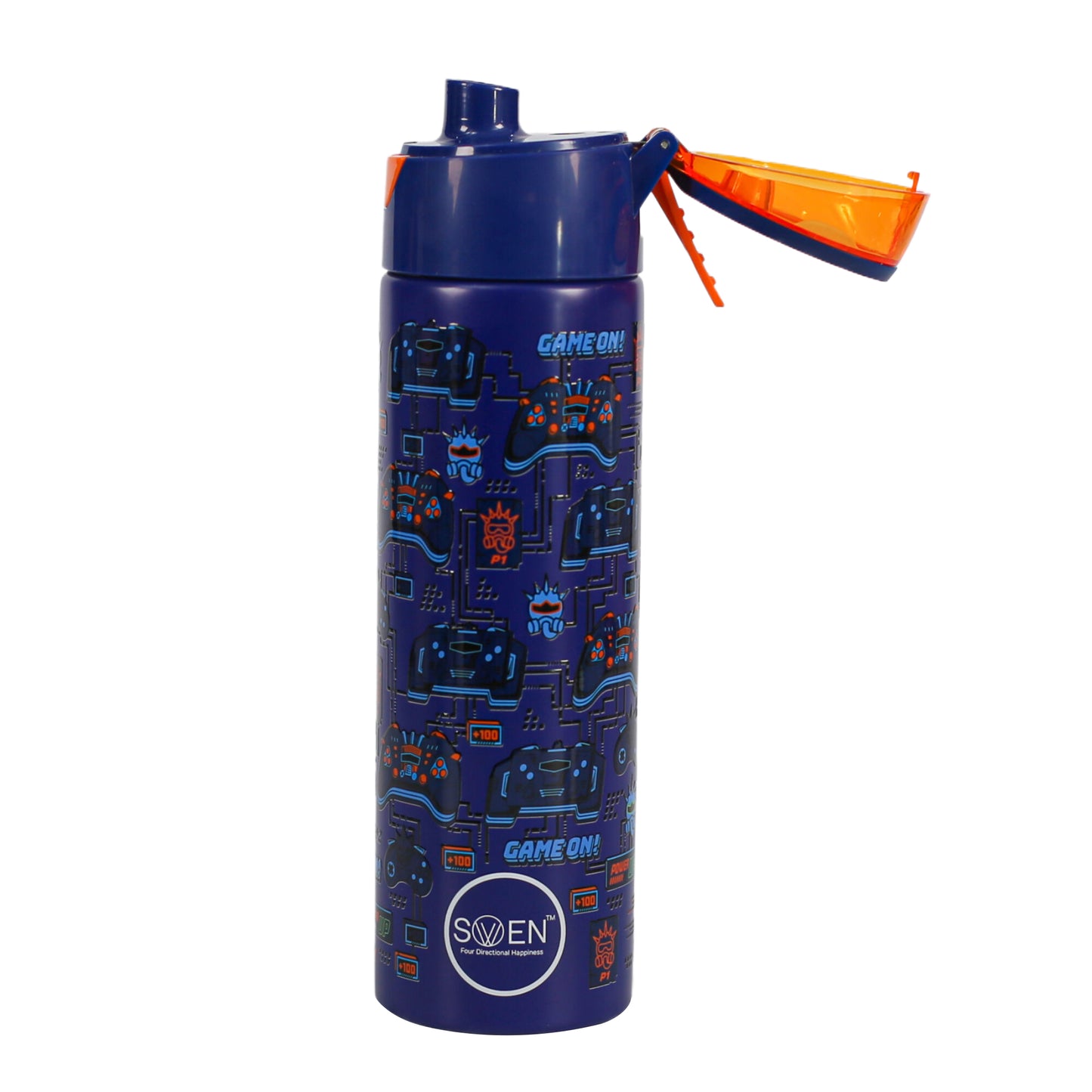Insulated Stainless Steel Playstation Theme Mist Bottle, Blue Color | 640 Ml