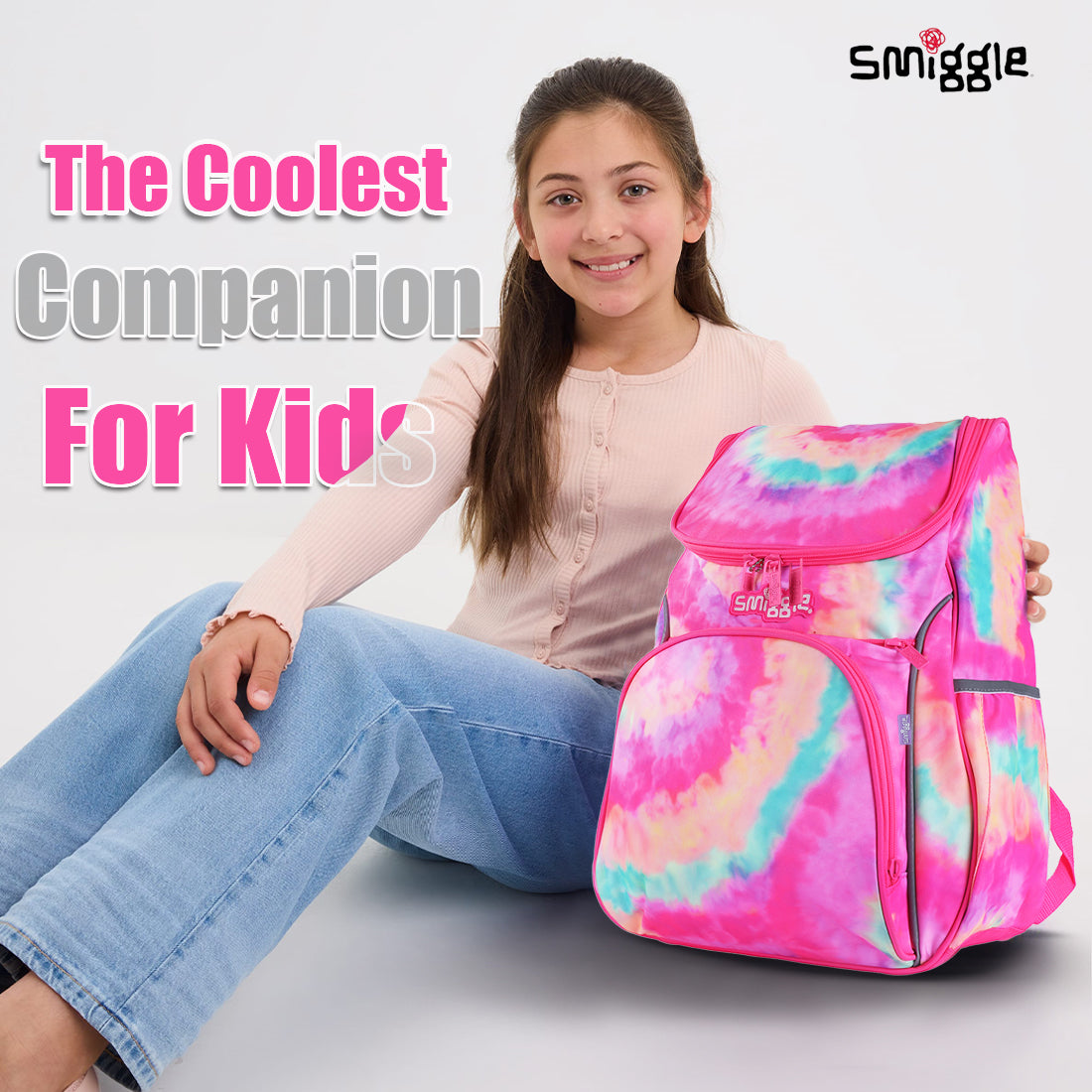 Smiggle Vivid Access Backpack Pink, 3Y+