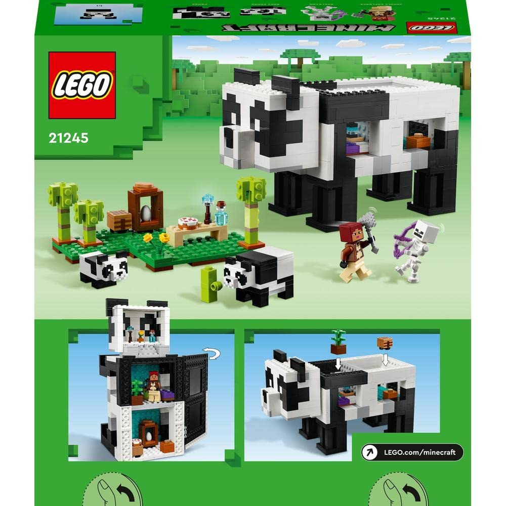 LEGO Minecraft The Panda Haven Building Toy Set (553 Pieces)