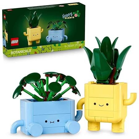 LEGO Botanicals Happy Plants Shelf Decor 10349 Building Blocks Toys for 9+ Gift for Boys and Girls