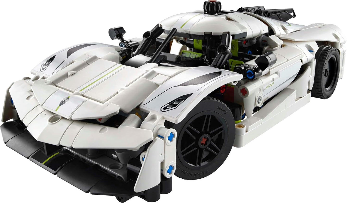 LEGO Technic Koenigsegg Jesko Absolut White Hypercar 42184 Building Blocks | 10+ Years