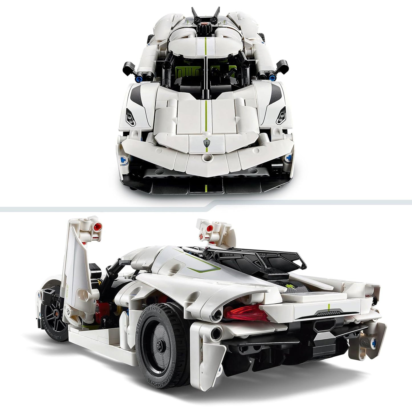 LEGO Technic Koenigsegg Jesko Absolut White Hypercar 42184 Building Blocks | 10+ Years