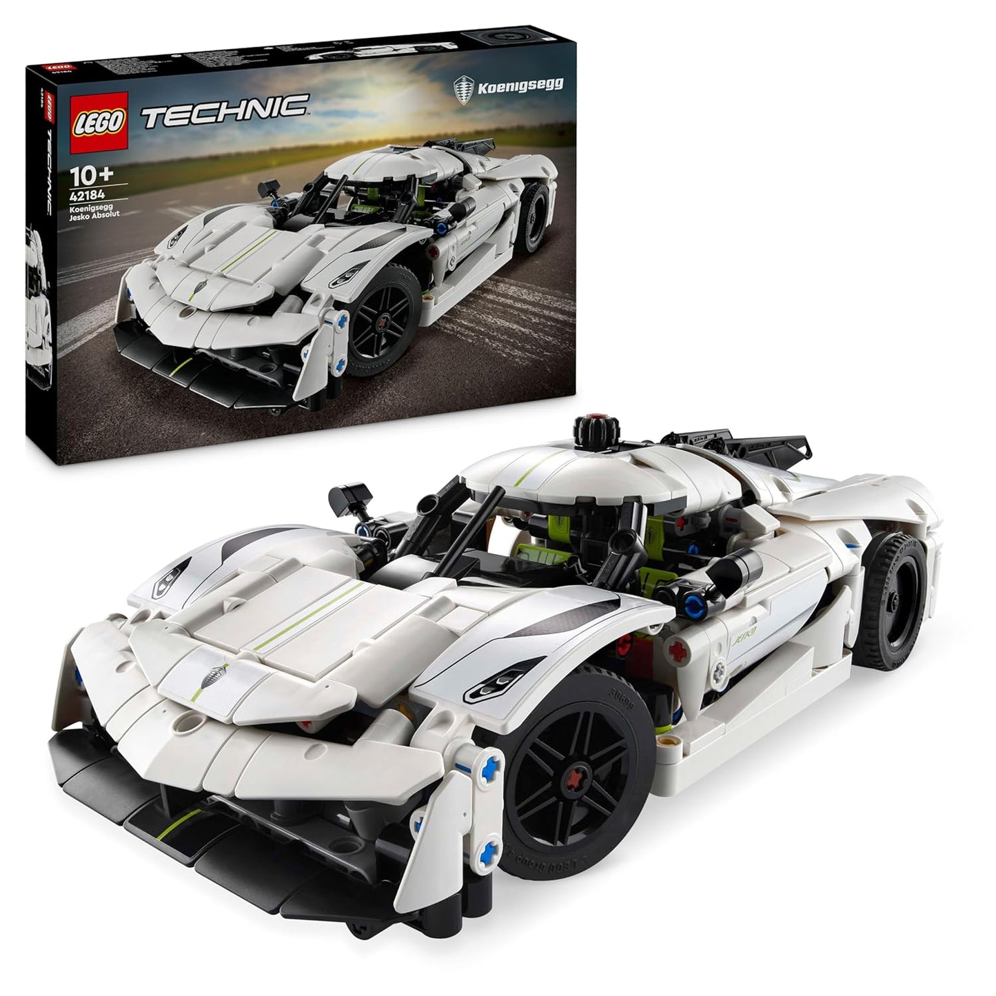 LEGO Technic Koenigsegg Jesko Absolut White Hypercar 42184 Building Blocks | 10+ Years