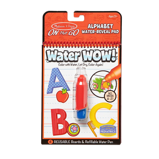 Water Wow! Alphabet- Reusable Water-Reveal Colouring Activity Pad