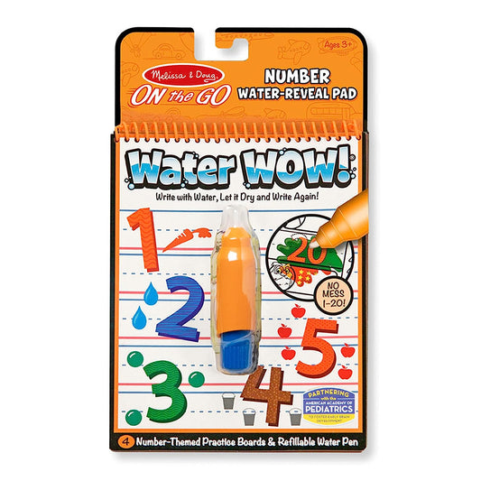 Water Wow! Number- Reusable Water-Reveal Colouring Activity Pad