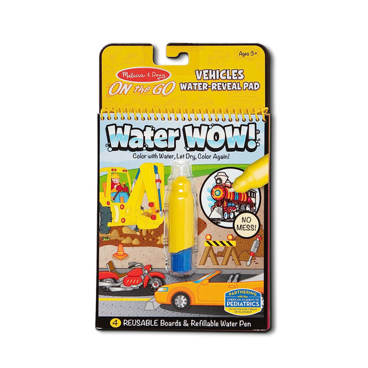 Water Wow! Vehicles - Reusable Water-Reveal Colouring Activity Pad