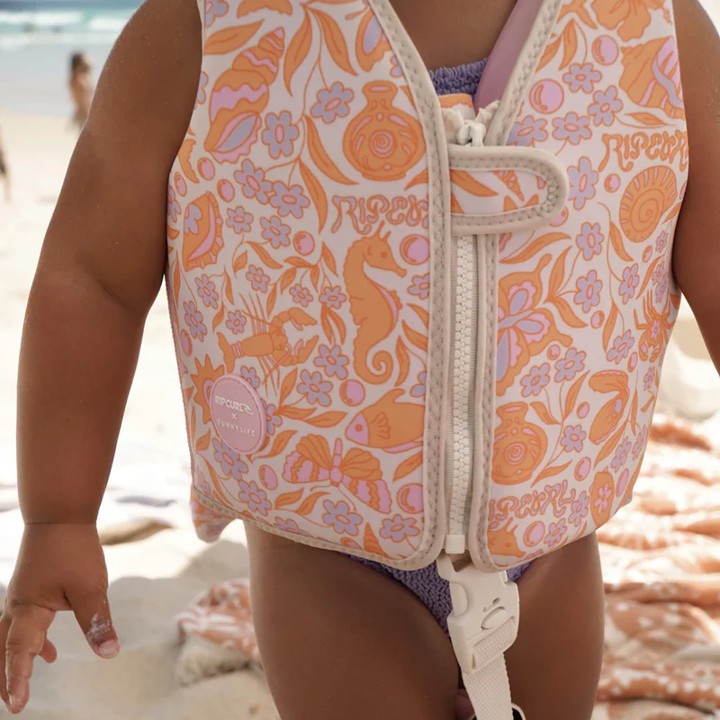 Kids Swim Vest 2-3 Ocean Magic Pink