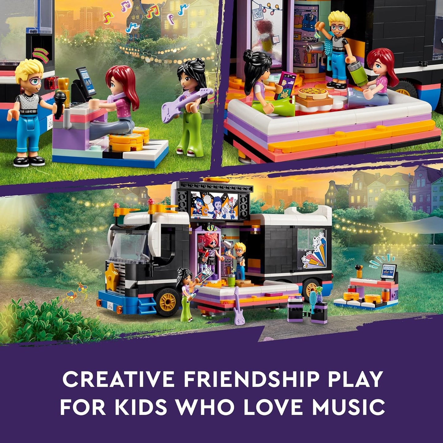 LEGO Friends Pop Star Music Tour Bus Toy | 8 Years+