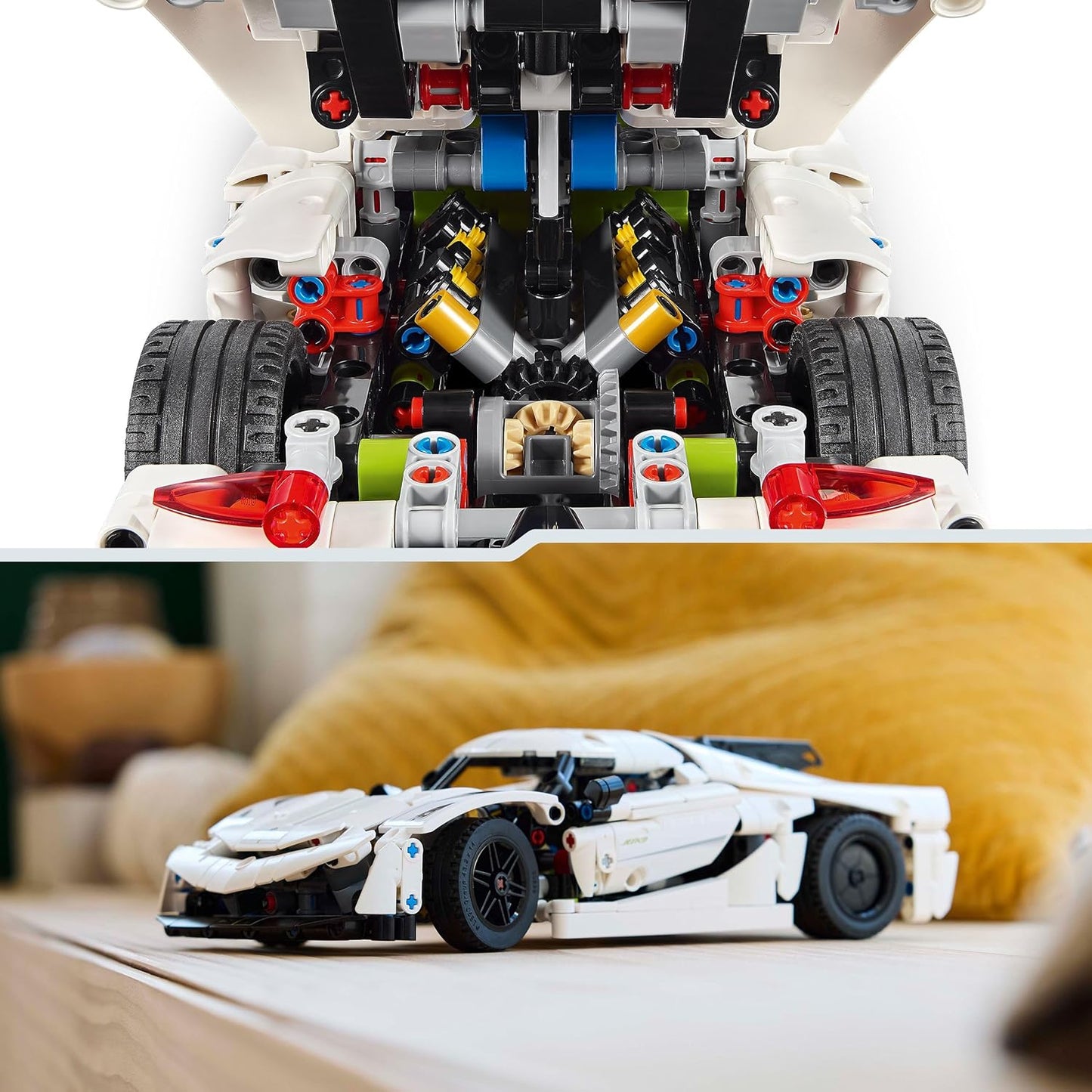 LEGO Technic Koenigsegg Jesko Absolut White Hypercar 42184 Building Blocks | 10+ Years