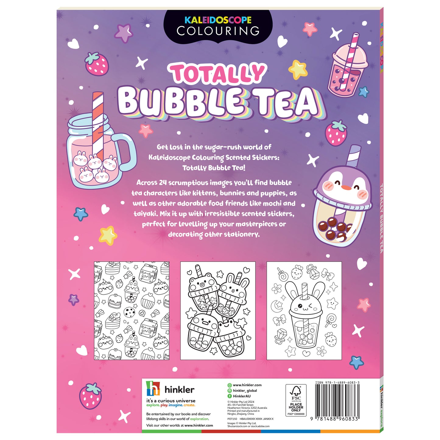 Kaleidoscope Colouring Totally Bubble Tea