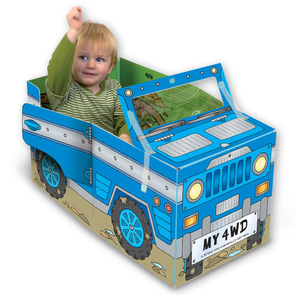 Convertible Four-wheel Drive – Sit-in Car & Adventure Storybook & Playmat for 3–6 Years