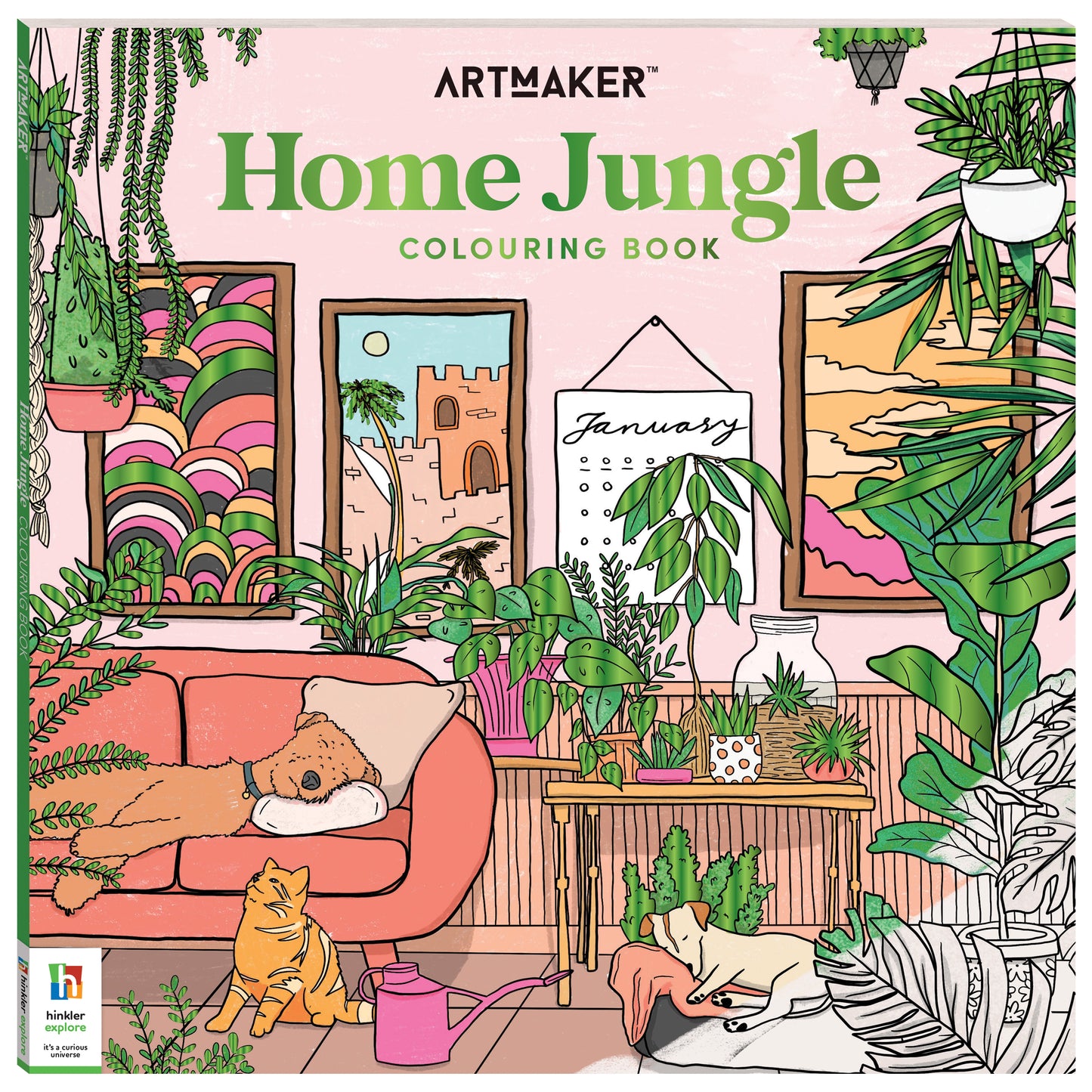Art Maker Home Jungle Colouring Book