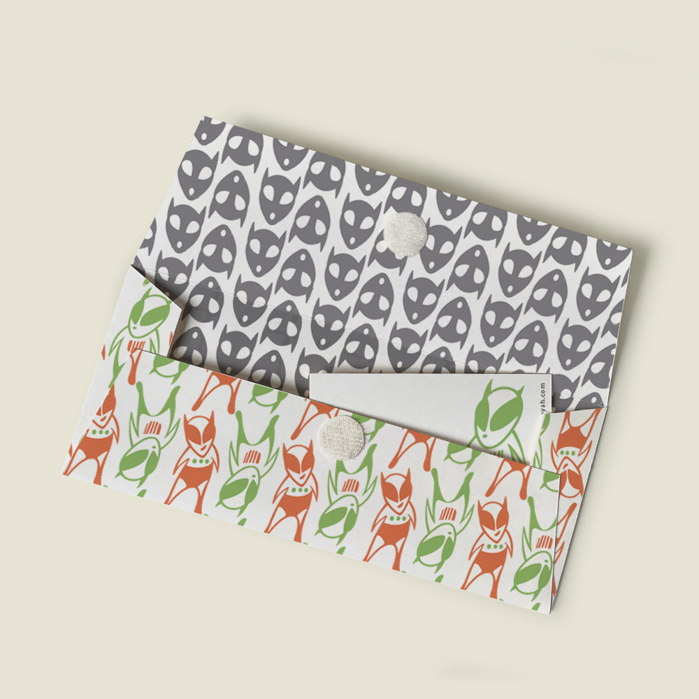 GIFT - Gift Envelopes - Alien Red & Green