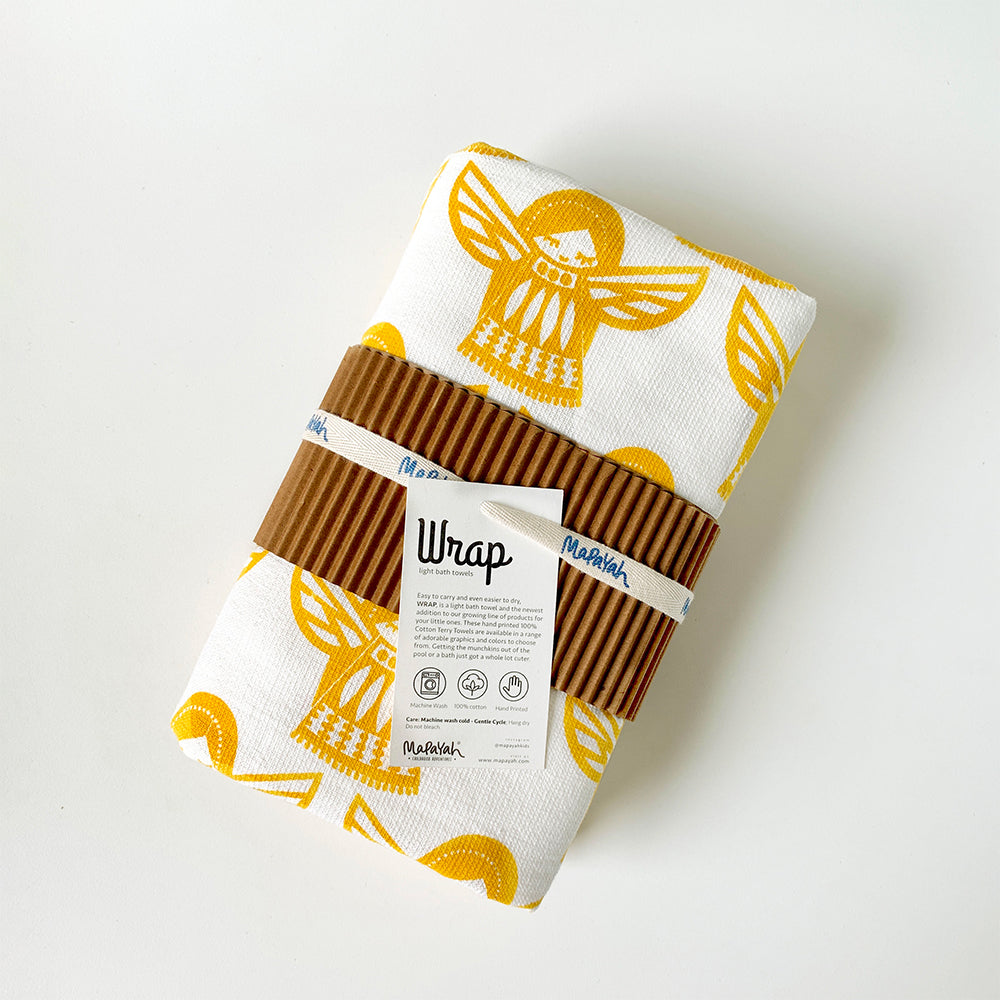 WRAP - Bath Towel - Angela Yellow