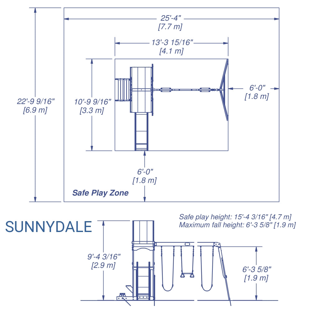 STEP2 SUNNYDALE PLAY TOWER (INCL. SWINGS)