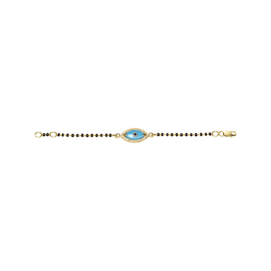 Baby Marquise Turquoise Evil Eye Diamond Nazar Bead Bracelet