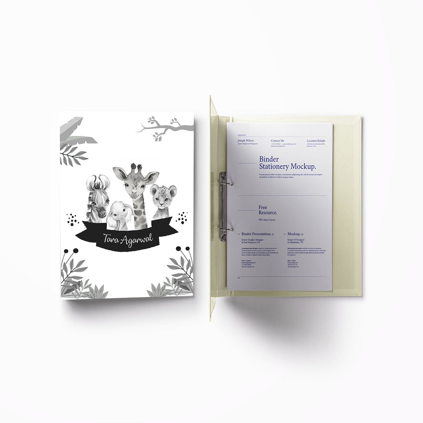 A4 Vertical Clip Binder File