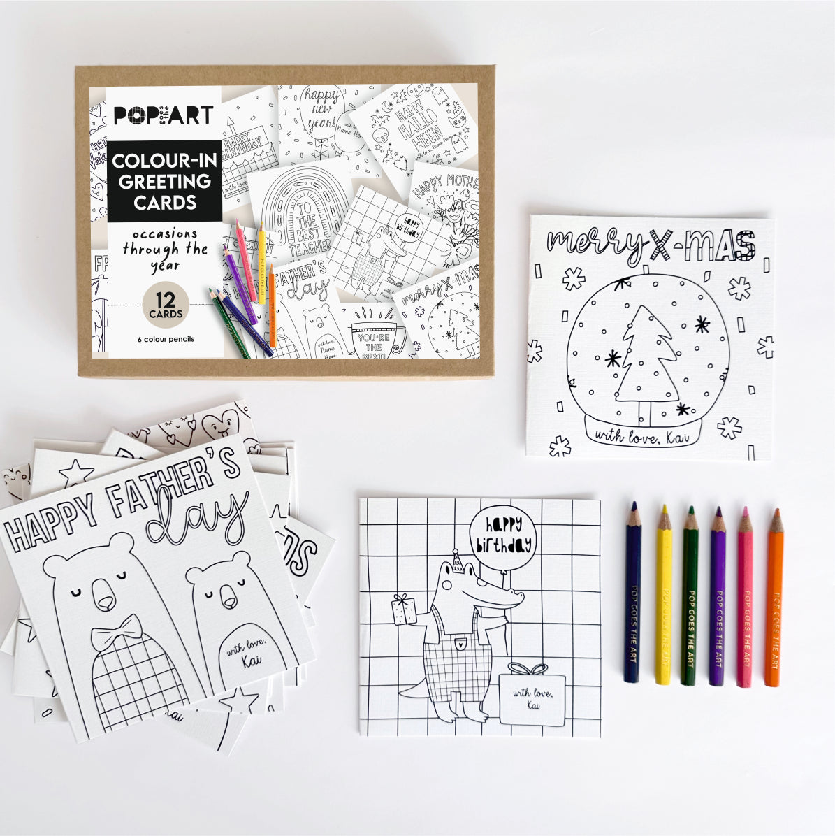 Colour-In Greeting Cards