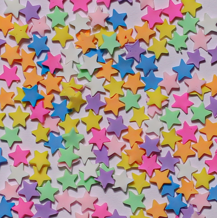 Stikeeze Shaped Confetti | Colourful Stars | 3 gms | For Crafts, Slime & Resin Art