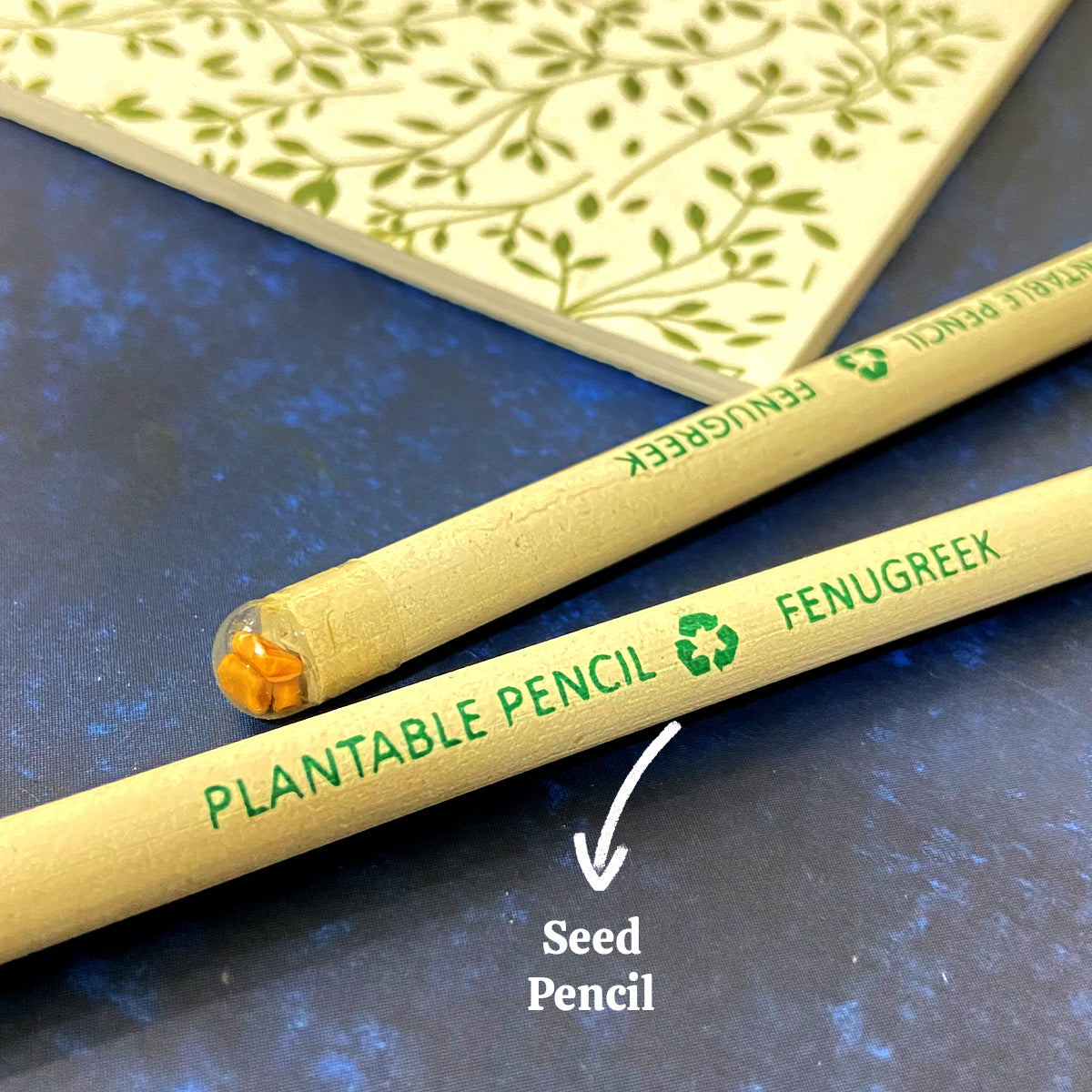 Plantable Stationery - Seed Diary, Seed Pens & Pencils in Zipper Pouch