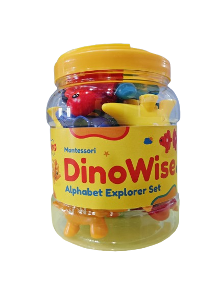 Dino Wise Montessori Alphabet Explorer Set (26 Pcs)-Motor Skills-Open Ended-Toycra