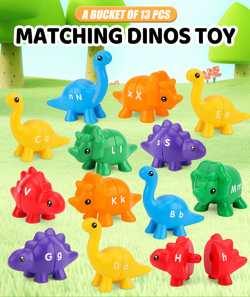 Dino Wise Montessori Alphabet Explorer Set (26 Pcs)-Motor Skills-Open Ended-Toycra
