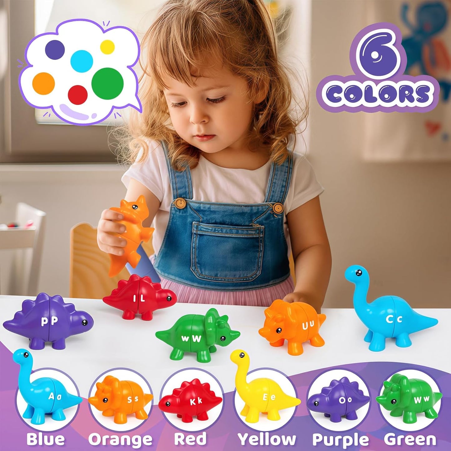 Dino Wise Montessori Alphabet Explorer Set (26 Pcs)-Motor Skills-Open Ended-Toycra
