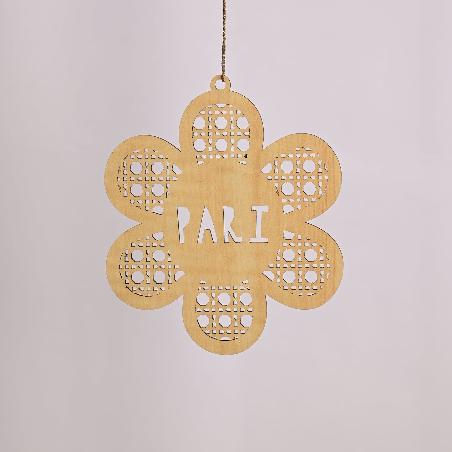 Personalised Tree Ornament | Rattan Flower
