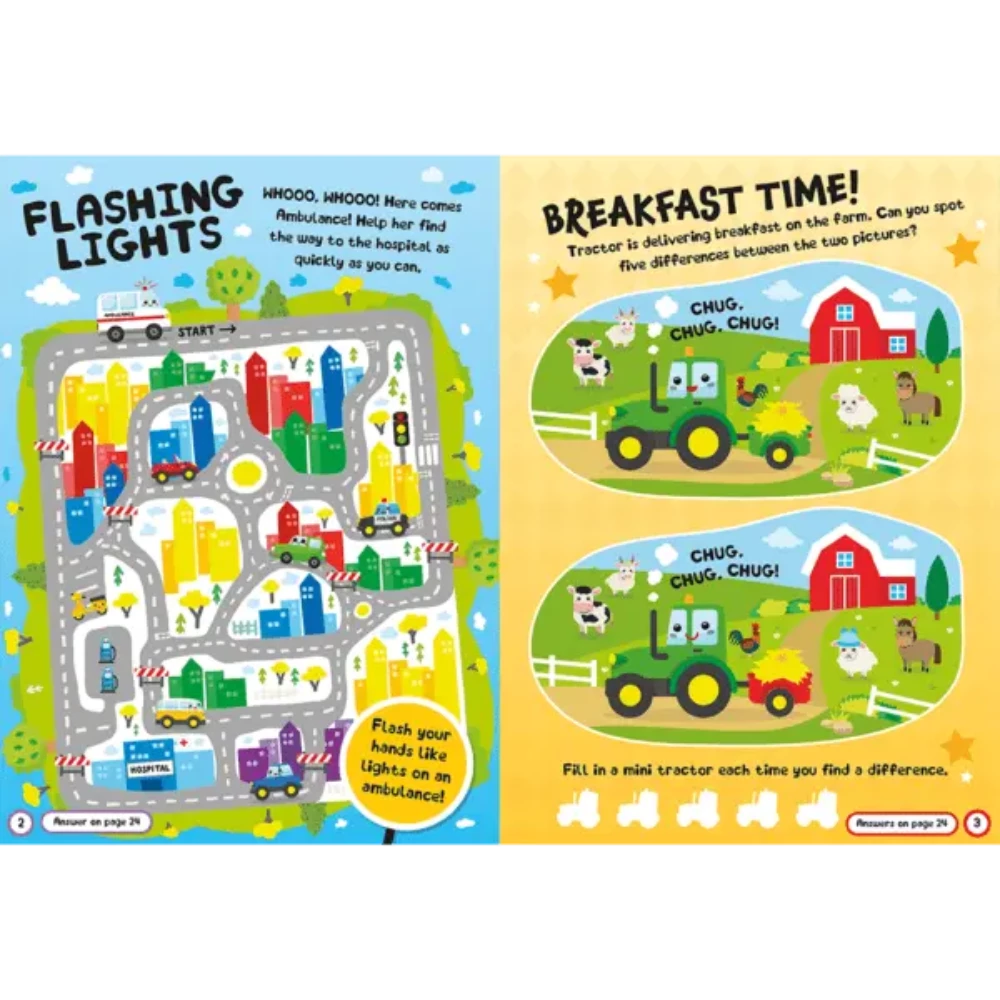 Busy Vehicles: Fun Felt Stickers