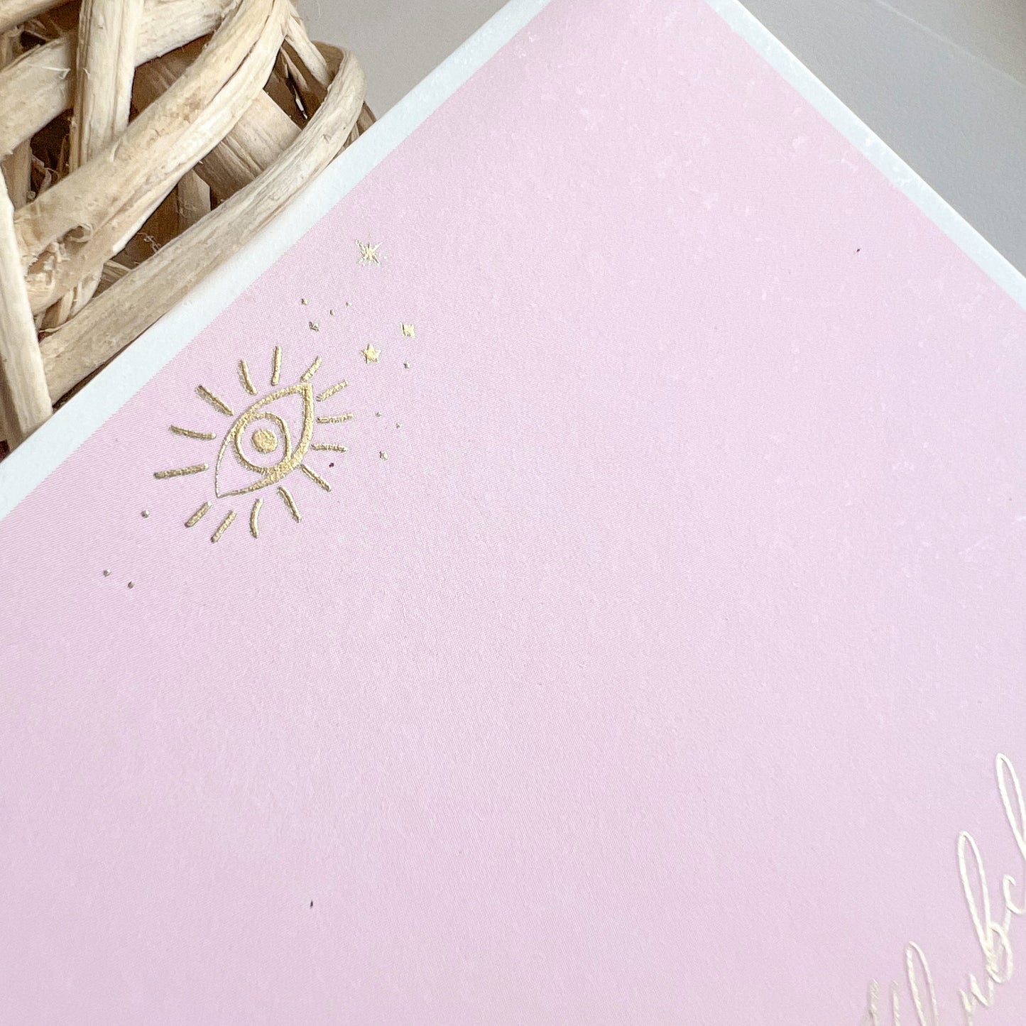 Pink Patch Evil Eye Flat Card