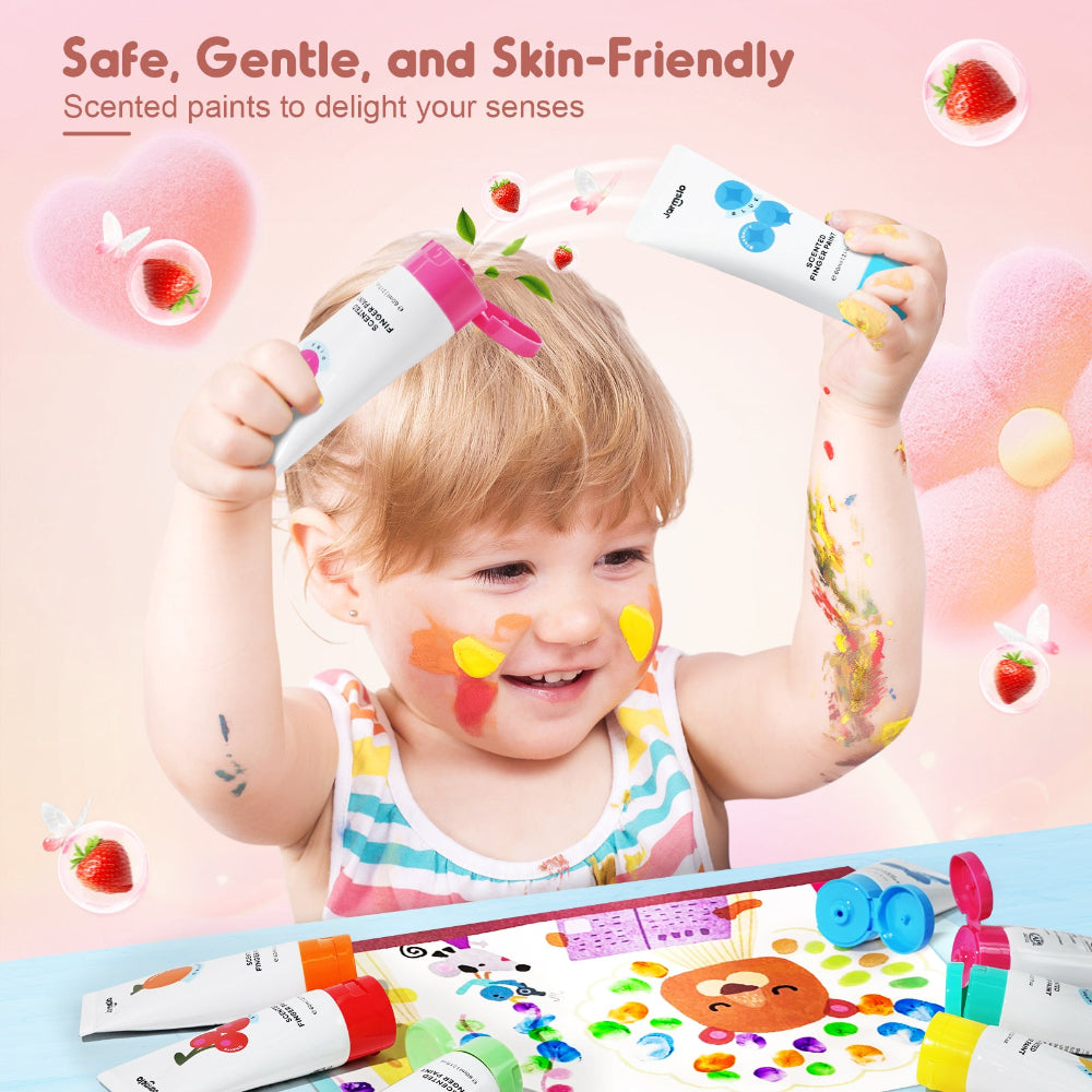 Jar Melo Scented Finger Paint-8 colors-Arts & Crafts-Jarmelo-Toycra