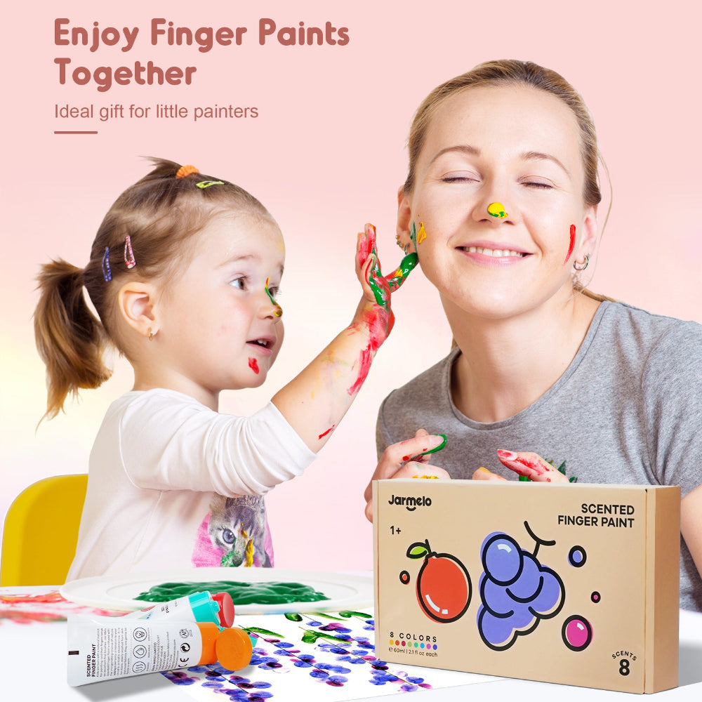 Jar Melo Scented Finger Paint-8 colors-Arts & Crafts-Jarmelo-Toycra