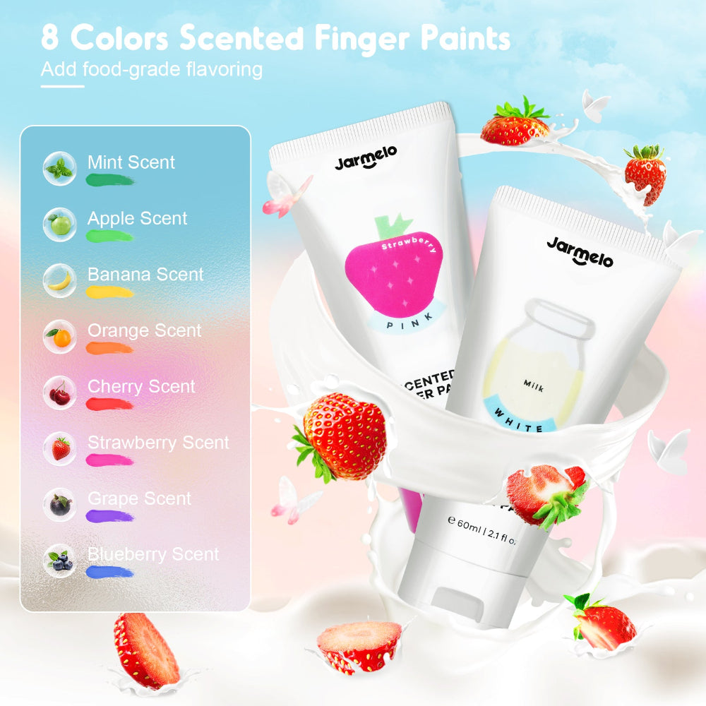 Jar Melo Scented Finger Paint-8 colors-Arts & Crafts-Jarmelo-Toycra